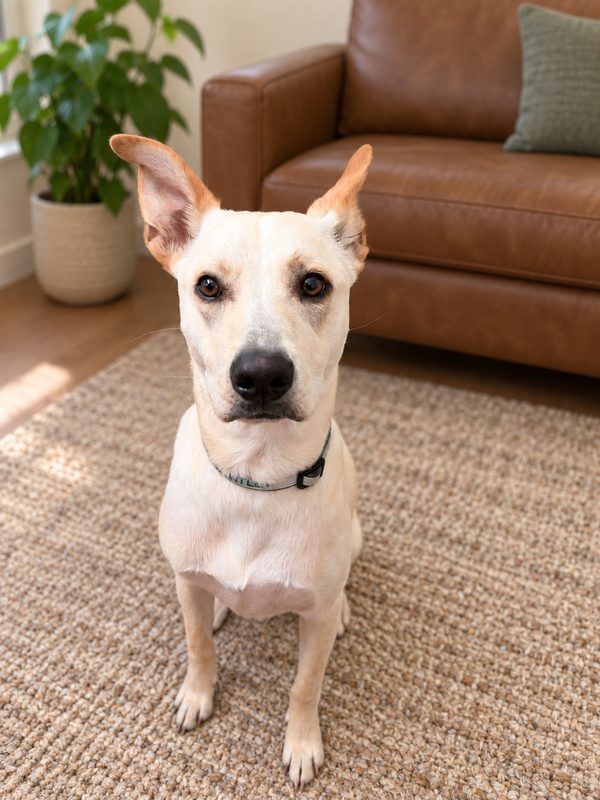 Bentley, therapy dog in training