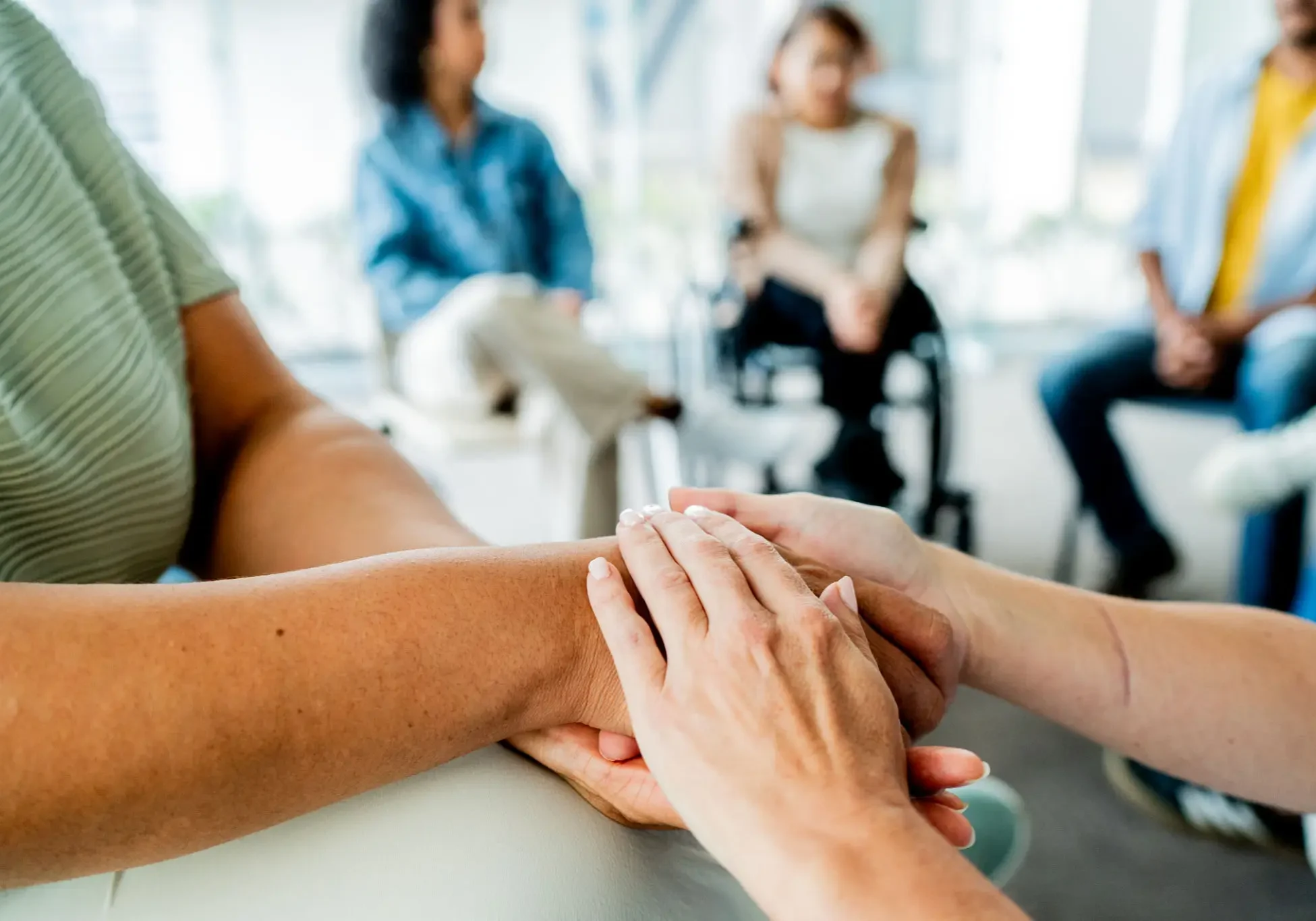 People in a counseling circle